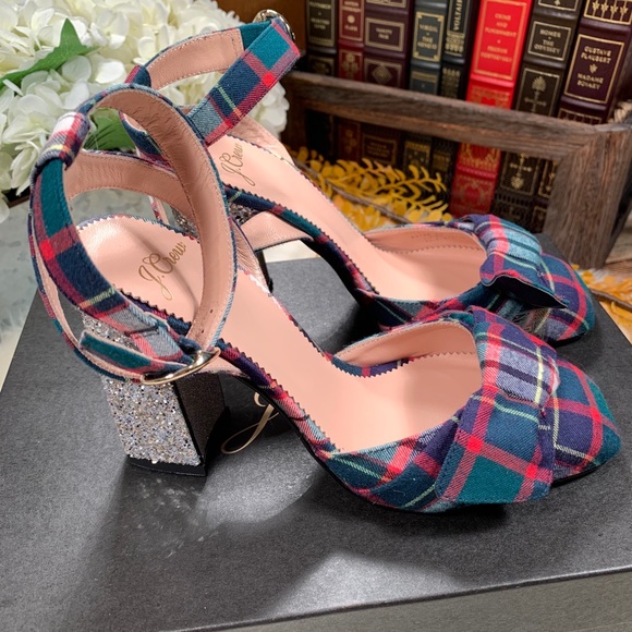 NEW J. Crew Vicky Ankle Strap Plaid Pumps - Picture 4 of 7
